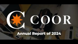 Cover of video that presents Coor's Annual Report of 2024.